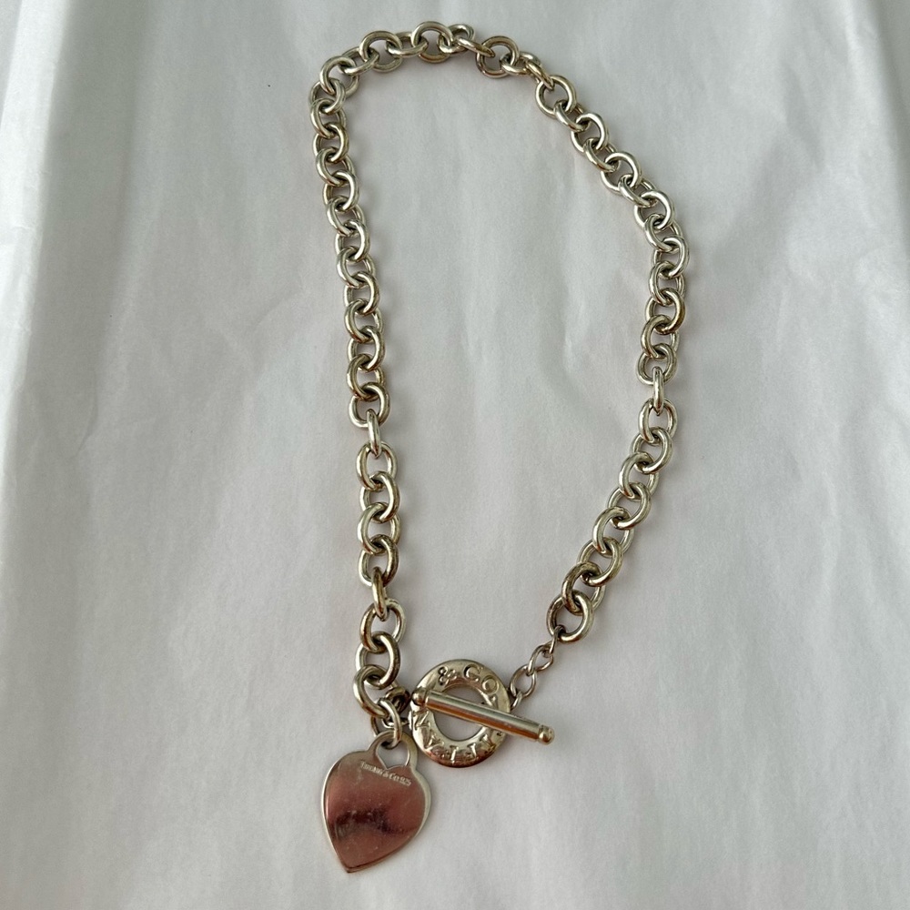 Tiffany heart tag necklace